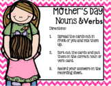 Mother's Day Nouns and Verbs Center FREEBIE