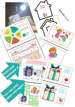 Preview of Mother's Day Pack Flash Cards Games and Puzzles