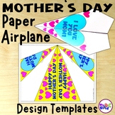 Mother's Day Paper Airplane Design Templates - Mother's Da