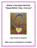 Mother's Day Paper Heart Necklace - Easy Project to Do!