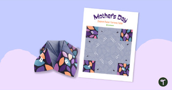 Preview of Mother's Day Paper Fortune Teller