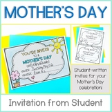 Mother's Day Party Invitation for Classroom Mother's Day C