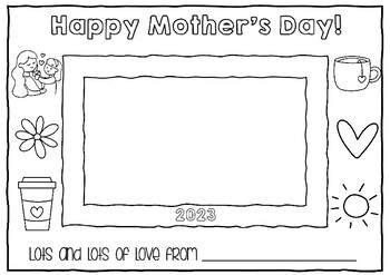 Preview of Mother's Day Placemat & Photo Frame 2024!