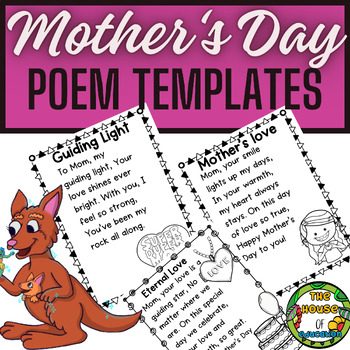 Preview of Mother's Day Poem Templates/ Mom Like a Flower/ Poem Gift