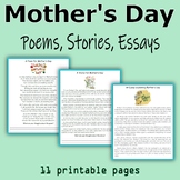 Mother’s Day - Poems, Stories, Essays, Word Search