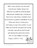 Mother's Day Portrait Silhouette Poem