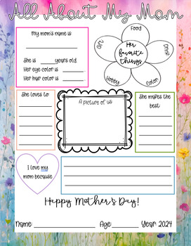 Preview of Mother's Day Poster | Editable Text