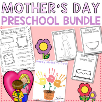 Preview of Mother's Day Preschool Bundle