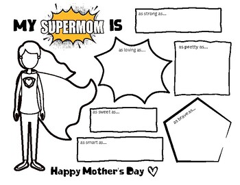 Preview of Mother's Day Preschool/Elementary Keepsake Craftivity