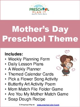 Preview of Mother's Day Preschool Theme