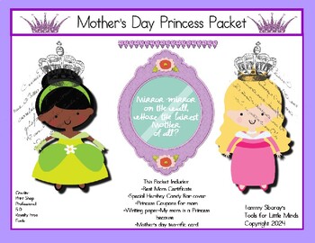 Preview of Mother's Day Princess Packet