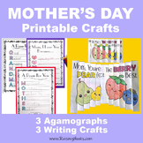 Mother's Day Printable Crafts Agamograph Card Writing Acti