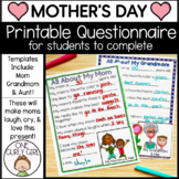 Mother's Day Printable Questionnaire    All About My Mom