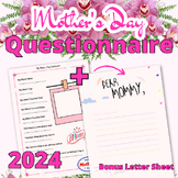 Mother's Day Printable Questionnaire - Mothers day Craft W