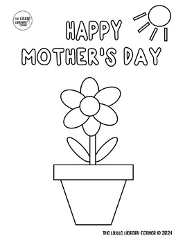 Preview of Mother's Day Printables-Coloring Sheets, Games, Craft Templates