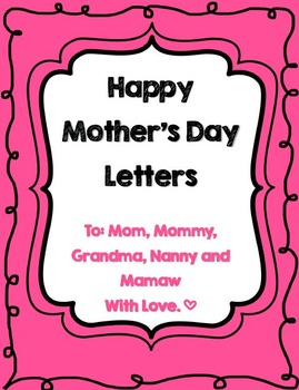 Preview of Mother's Day Questionnaire + Fill in the blanks for all: nana mimi aunt etc