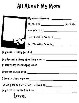 Preview of Mother's Day Questionnaire