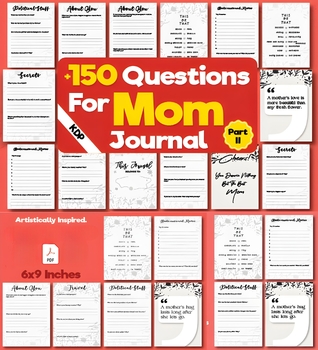 Preview of Mother's Day Questionnaire, 150+ Question Mothers Day Questionaire, Product Pair