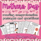 Mother's Day Reading Comprehension Passage And Questions | May