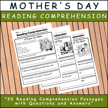 Preview of Mother's Day Reading Comprehension: Stories of Love and Surprise - for 2nd