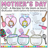 Mother’s Day Procedural Writing & Craft Printable - A Reci