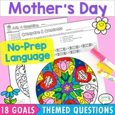 Mother's Day Speech and Language Therapy Activities Color 