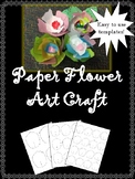 Spring Art Craft - Paper Flower Art Project