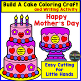 Mother's Day Craft & Springtime Build A Cake Coloring Craf