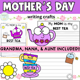 Mother's Day Tea Writing Craft | Grandma, Nana, Aunt Craft