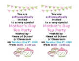 Mother's Day Tea Party Invitation