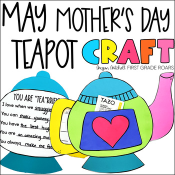 Preview of Mother's Day Teapot Craft & Writing Spring May Activity