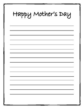 Mother s Day Writing Template Bundle by Teach with a Purpose TPT
