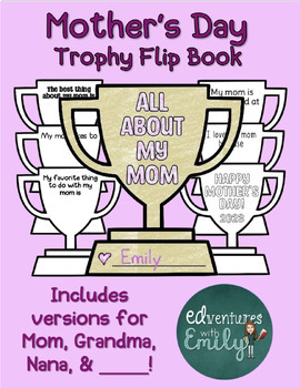 Preview of Mother's Day Trophy Flip Book