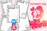 Mother's Day Word Scramble Puzzle Books | Vocabulary Activ