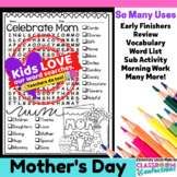 Mother's Day Word Search Activity : Early Finishers : Morn