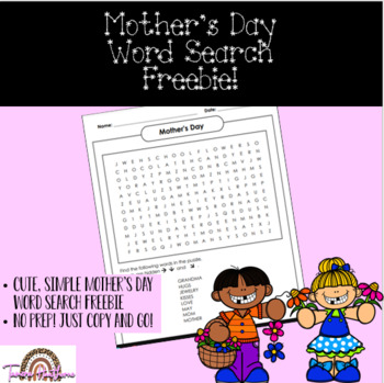 Mother's Day Card San Francisco SF Giants Word Search 