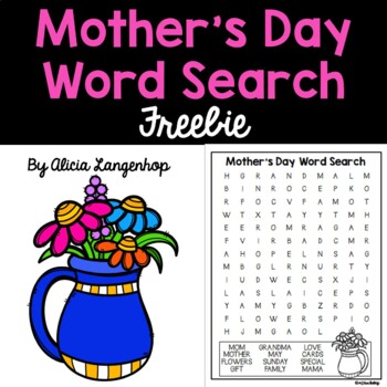 Mother's Day Card San Francisco SF Giants Word Search 