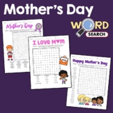 Mother's Day Word Search Work Puzzle Fun Activity Vocabula