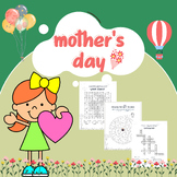 Mother's Day Worksheet | Activity : Word Search, Crossword
