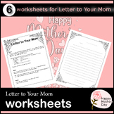 Mother's Day | Worksheets For Letter To Your Mom - Happy M