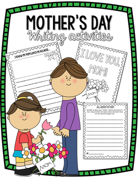 Mother's Day Writing Activities by Countless Smart Cookies | TPT