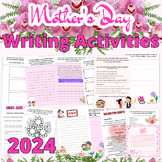 Mother's Day Writing Activities Crafts Cards & Coupons