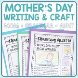 Mother's Day Writing Project - Newspaper Activity - Easy C