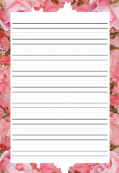 Preview of Mother's Day Writing Paper | Lined & Blank 10 Varieties | Borders