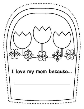 Mother's Day Writing Paper and Printable Folding Card | TpT