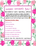 Mother's Day Writing Prompt