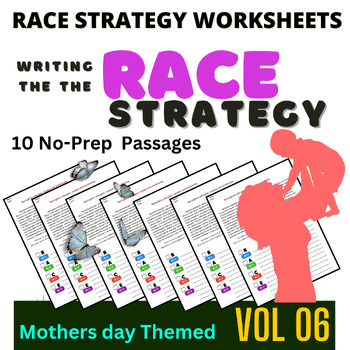 Preview of Mother's Day Writing Prompt Activity RACE Writing Strategy Passage