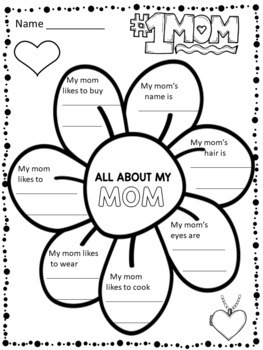 Preview of Mother's Day Writing And Fun Activities - 61 PAGES