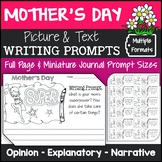 Mother's Day Writing Prompts with Pictures (Opinion, Expla