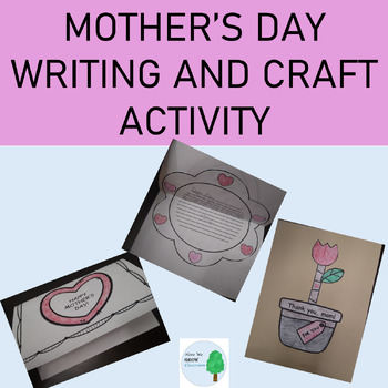 Preview of Mother's Day Writing and Craft Activity